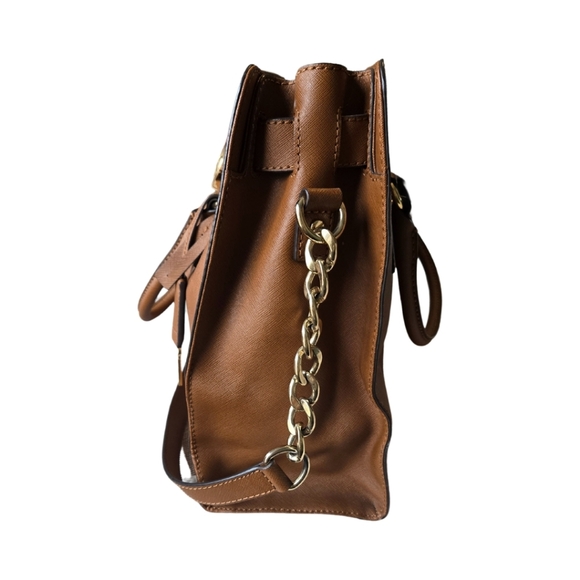 Michael Kors Hamilton Handbag Tan Brown - Picture 4 of 12